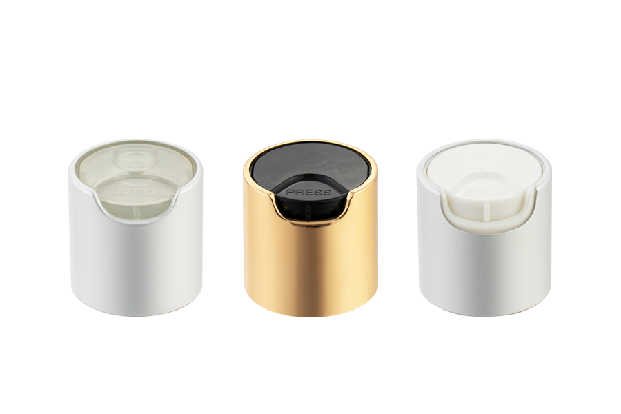 Aluminium Label Aluminium-Plastic 24/410 Disc Top Cap, torcular Top Cap, Discus Press Cap ad Suspendisse Bottle